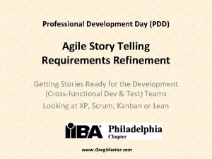 Professional Development Day PDD Agile Story Telling Requirements