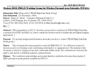 November 99 doc IEEE 802 15 99115 r