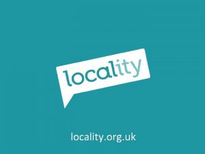 locality org uk Welcome to our Business Planning