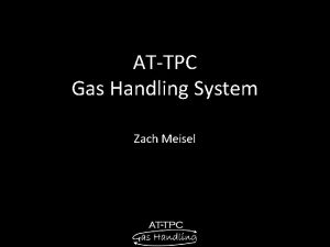ATTPC Gas Handling System Zach Meisel Z Meisel