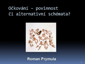 Okovn povinnost i alternativn schmata Roman Prymula 1