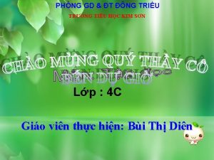 PHNG GD T NG TRIU TRNG TIU HC