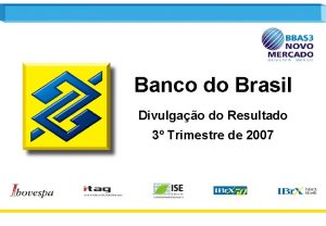 Banco do Brasil Divulgao do Resultado 3 Trimestre