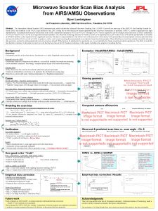 Microwave Sounder Scan Bias Analysis from AIRSAMSU Observations