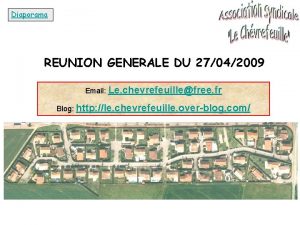 Diaporama REUNION GENERALE DU 27042009 Email Le chevrefeuillefree