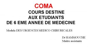 COMA COURS DESTINE AUX ETUDIANTS DE 6 EME