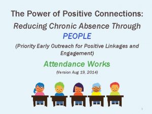 The Power of Positive Connections Reducing Chronic Absence