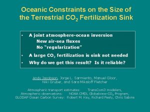 Oceanic Constraints on the Size of the Terrestrial