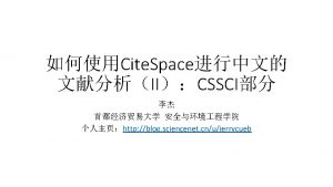 Chen C 2014 The Cite Space Manual http
