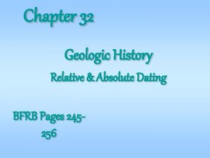 Chapter 32 Geologic History Relative Absolute Dating BFRB