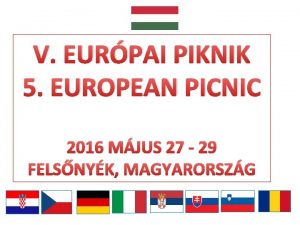V EURPAI PIKNIK 5 EUROPEAN PICNIC 2016 MJUS