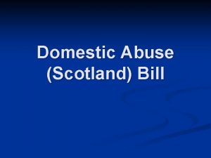 Domestic Abuse Scotland Bill Introduced by Rhoda Grant