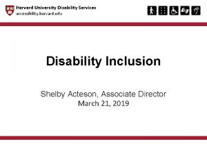 Harvard University Disability Services accessibility harvard edu Disability