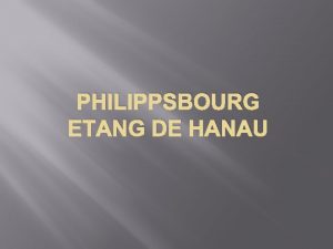 PHILIPPSBOURG ETANG DE HANAU Un dpart ensoleill Balisage