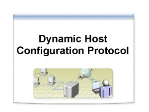 Dynamic Host Configuration Protocol DHCP Principle DHCP stands