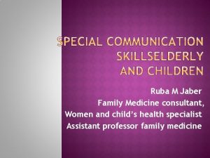 Ruba M Jaber Family Medicine consultant Women and