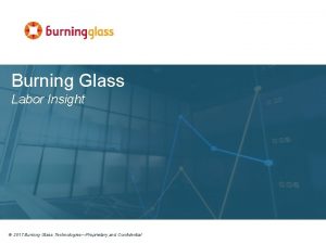 Burning Glass Labor Insight 2017 Burning Glass TechnologiesProprietary