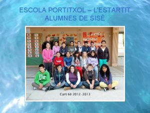 ESCOLA PORTITXOL LESTARTIT ALUMNES DE SIS ABDELLGHAFOUR LOUTFI