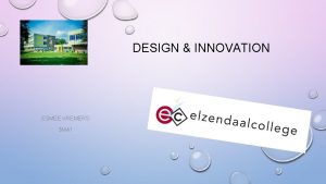 DESIGN INNOVATION ESMEE KREMERS 3 MA 1 INHOUD