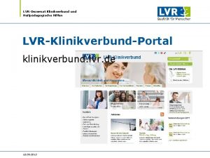 LVRDezernat Klinikverbund Heilpdagogische Hilfen LVRKlinikverbundPortal klinikverbund lvr de