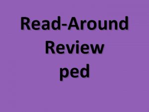 ReadAround Review ped What is the root that