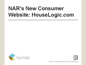 NARs New Consumer Website House Logic com Brought