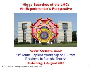 Higgs Searches at the LHC An Experimenters Perspective