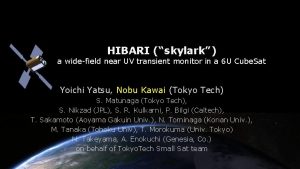 HIBARI skylark a widefield near UV transient monitor