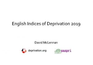 English Indices of Deprivation 2019 David Mc Lennan