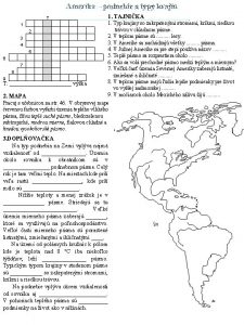 T Amerika podnebie a typy krajn 1 TAJNIKA