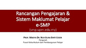 Sistem maklumat pelajar upm