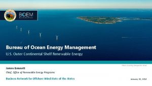 Bureau of Ocean Energy Management U S Outer