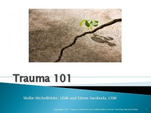 Trauma 101 Mollie Michelfelder LISW and Eileen Swoboda