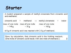 Starter Learning Intention Learn how the efficiency of