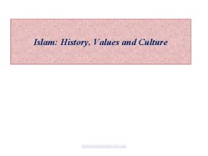 Islam History Values and Culture www assignmentpoint com