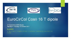 Euro Cir Col Cosq 16 T dipole 2