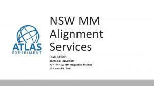 NSW MM Alignment Services CAMILA PAZOS BRANDEIS UNIVERSITY