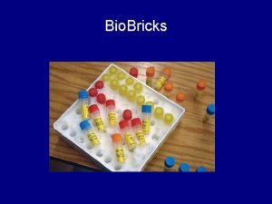 Bio Bricks Part Types Chassis organism E coli