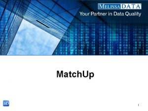 Match Up 1 Introduction SSIS Match Up Advanced