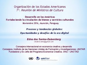 Organizacin de los Estados Americanos 7 Reunin de