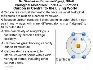 Dr Okechukwu Emmanuel Ogueji FUNAI Biological Molecules Forms