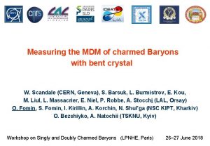 Measuring the MDM of charmed Baryons with bent