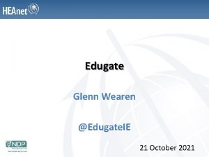 Edugate Glenn Wearen Edugate IE 21 October 2021