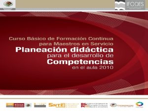 INTRODUCCIN El Curso Bsico de Formacin Continua para