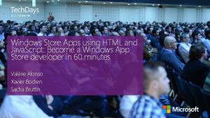 Lausanne Windows Store Apps using HTML and Java