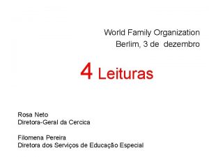 World Family Organization Berlim 3 de dezembro 4