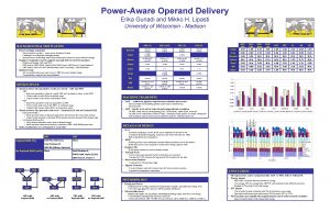 PowerAware Operand Delivery Erika Gunadi and Mikko H