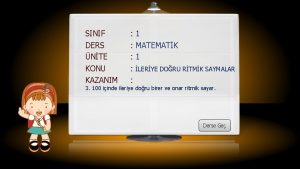 SINIF 1 DERS NTE MATEMATK 1 KONU KAZANIM