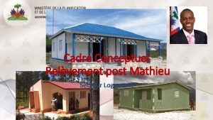 Cadre Conceptuel Relvement post Mathieu Secteur Logement Plan