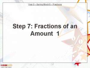 Year 3 Spring Block 5 Fractions Step 7